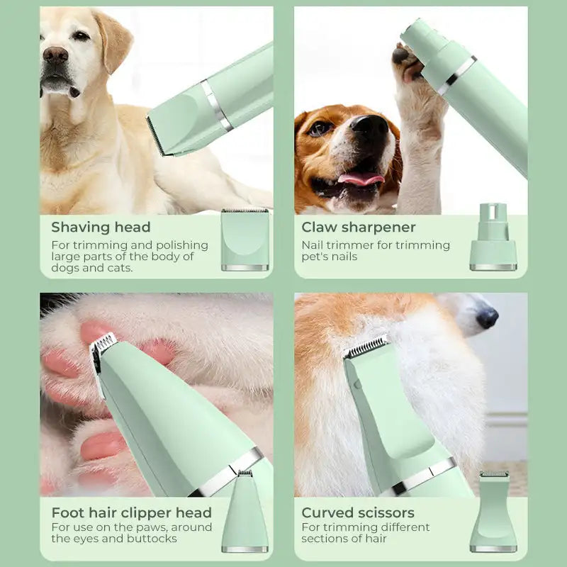 4-In-1 Pet Grooming and Care Set  For healthy and happy pets