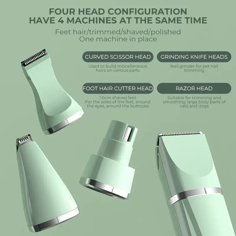 4-In-1 Pet Grooming and Care Set  For healthy and happy pets